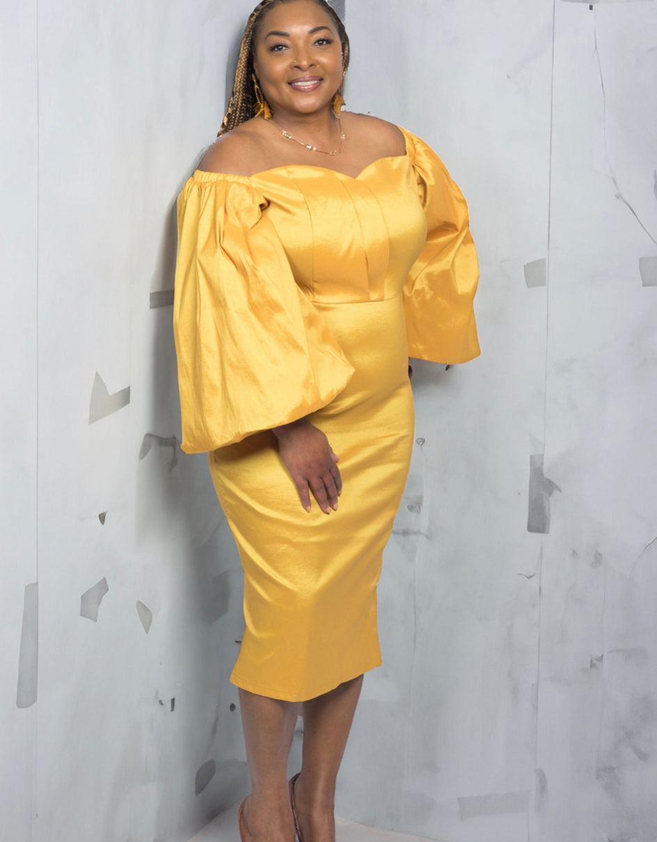 Sexy Yellow Lantern Long Sleeve Tube Top Strapless Off Shoulder Cockta – Exquisite Crowns Sexy Yellow Lantern Long Sleeve Tube Top Strapless Off Shoulder Cockta – Exquisite Crowns