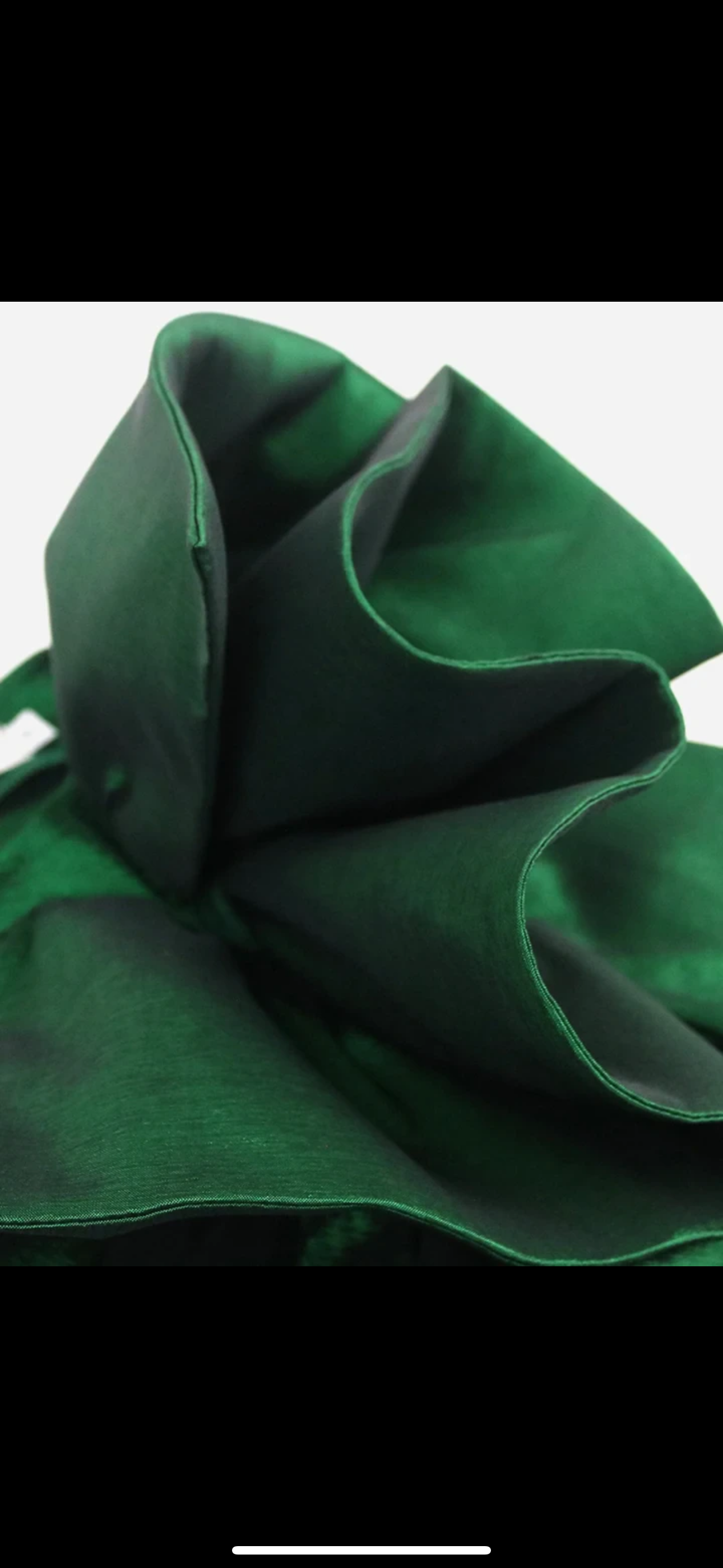 Green Elegant Long Sleeve Asymmetric Ruffle Midi Slim Evening Cocktail Dress