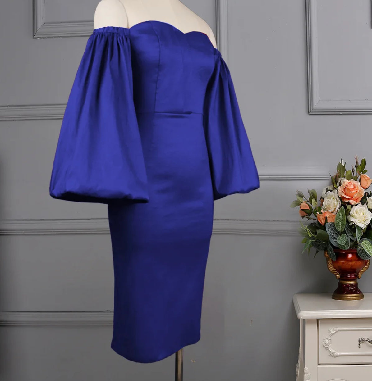 Sexy Blue Lantern Long Sleeve Tube Top Strapless Off Shoulder Cocktail Exquisite Crowns Sexy Blue Lantern Long Sleeve Tube Top Strapless Off Shoulder Cocktail Exquisite Crowns